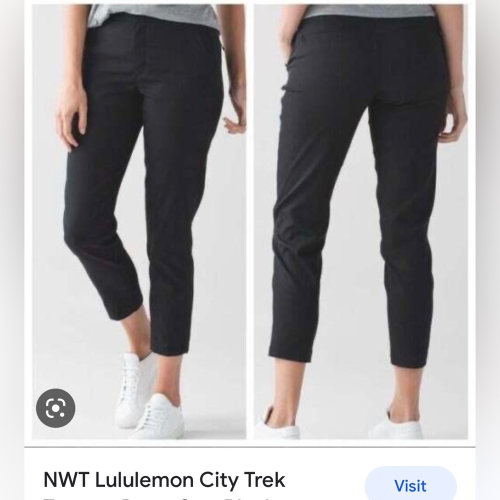 Lululemon city trek trousers.